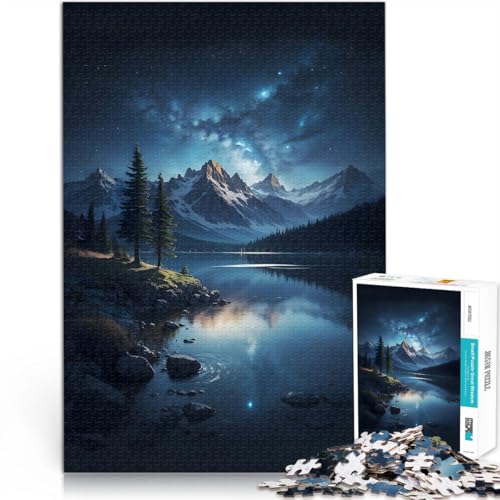 Lernspiele Heimdekoration Galaxienreflexion 1000-teilige Puzzles für Erwachsene 70x100cm Kunstwerk Geschenk für ab 14 Jahren von LGNBTGM