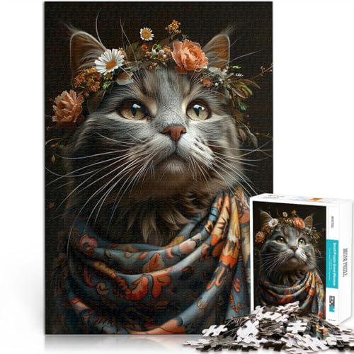 Lernspiele Heimdekoration Katze Teenager-Puzzle 1000 Teile 26x38cm eignet ganze Familie für und ab 14 Jahren Lernspiele Heimdekoration Katze Teenager-Puzzle 1000 Teile 26x38cm eignet ganze Familie für und ab 14 Jahren von LGNBTGM