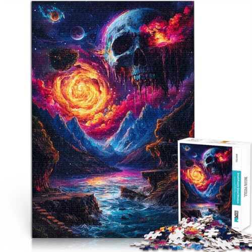 Lernspiele Heimdekoration Schädel-Mond-Landschaft Puzzle für Erwachsene, 1000 Teile 50x75cm Lustiges Geschenk für 14+ Lernspiele Heimdekoration Schädel-Mond-Landschaft Puzzle für Erwachsene, 1000 Teile 50x75cm Lustiges Geschenk für 14+ von LGNBTGM