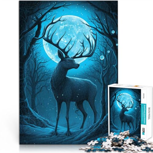 Lernspiele Hirsch Mondlicht Vintage 1000-teiliges Puzzle für Erwachsene 70x100cm Angebot als Geschenk für die ganze Familie für und ab 14 Jahren Lernspiele Hirsch Mondlicht Vintage 1000-teiliges Puzzle für Erwachsene 70x100cm Angebot als Geschenk für die ganze Familie für und ab 14 Jahren von LGNBTGM