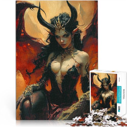 Lernspiele Höllenkönigin 1000-teiliges Teenager-Puzzle 26x38cm Wanddekoration Einzigartige Geburtstags ab 14 Jahren von LGNBTGM