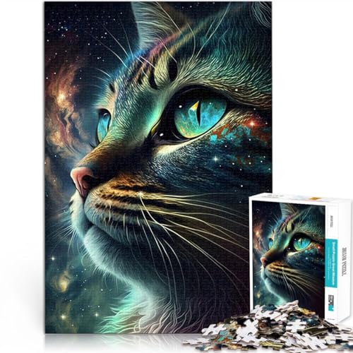 Lernspiele Interstellare Kätzchen 1000-teiliges Puzzle für Teenager 26x38cm Jedes Stück ist einzigartig – Anspruchsvolles Familienspiel für ab 14 Jahren von LGNBTGM