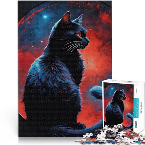 Lernspiele Schwarze Katze 1000-Teile-Puzzle für Erwachsene 26x38cm eignet ganze Familie für ab 14 Jahren Lernspiele Schwarze Katze 1000-Teile-Puzzle für Erwachsene 26x38cm eignet ganze Familie für ab 14 Jahren von LGNBTGM