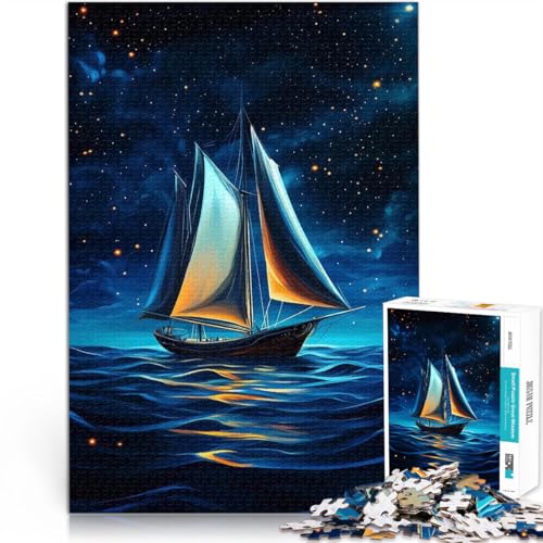 Lernspiele Segeln unter Sternen Teenager 2000 Teile Puzzle 70x100cm Lustige Aktivitäten für zu Hause, Geburtstagsgeschenk, Reisegeschenk, für ab 14 Jahren von LGNBTGM