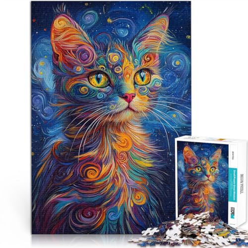 Lernspielzeug Abstrakte Kintsugi-Katze 1000-teilige Puzzles für Teenager 26x38cm einzigartiges Herausforderungsspiel für 14+ Lernspielzeug Abstrakte Kintsugi-Katze 1000-teilige Puzzles für Teenager 26x38cm einzigartiges Herausforderungsspiel für 14+ von LGNBTGM