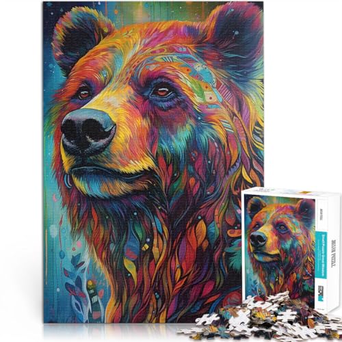 Lernspielzeug Bär in farbenfroher Kunst 1000-teilige Puzzles für Erwachsene 70x100cm Künstlersammlung, Bildende Kunst für ab 14 Jahren Lernspielzeug Bär in farbenfroher Kunst 1000-teilige Puzzles für Erwachsene 70x100cm Künstlersammlung, Bildende Kunst für ab 14 Jahren von LGNBTGM