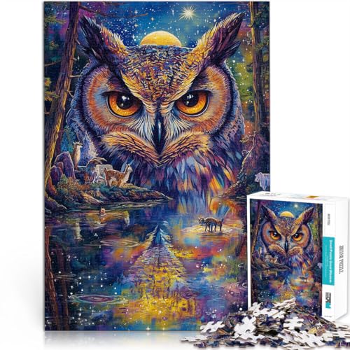 Lernspielzeug Farbgemälde Eule Puzzle für Erwachsene mit 1000 Teilen 70x100cm einzigartiges Herausforderungsspiel Geeignet ab 14 Jahren Lernspielzeug Farbgemälde Eule Puzzle für Erwachsene mit 1000 Teilen 70x100cm einzigartiges Herausforderungsspiel Geeignet ab 14 Jahren von LGNBTGM