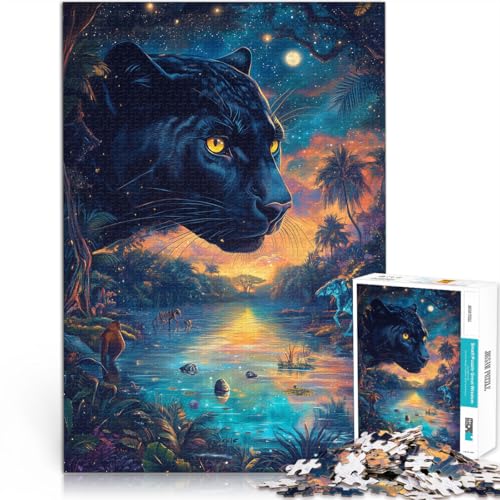 Lernspielzeug Farbmalerei schwarzer Panther 1000-teilige Puzzles für Erwachsene 26x38cm Die Liebe zwischen Paaren stärken ab 14 Jahren Lernspielzeug Farbmalerei schwarzer Panther 1000-teilige Puzzles für Erwachsene 26x38cm Die Liebe zwischen Paaren stärken ab 14 Jahren von LGNBTGM