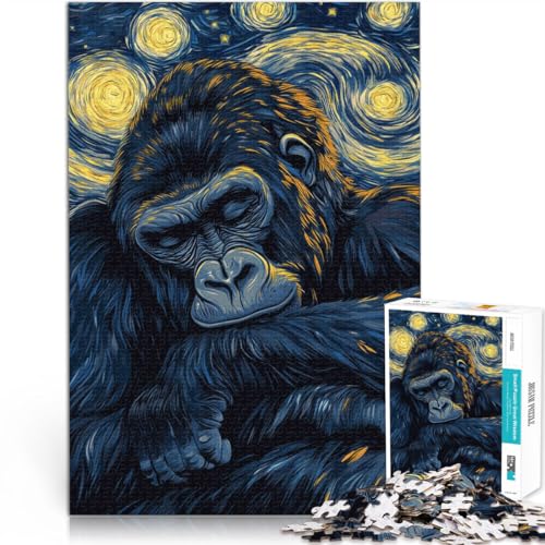 Lernspielzeug Gorilla Sternennacht Teenager 1000 Teile Puzzle 70x100cm Jedes Stück ist einzigartig – Anspruchsvolles Familienspiel ab 14 Jahren Lernspielzeug Gorilla Sternennacht Teenager 1000 Teile Puzzle 70x100cm Jedes Stück ist einzigartig – Anspruchsvolles Familienspiel ab 14 Jahren von LGNBTGM