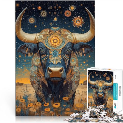 Lernspielzeug Künstlerische Kuh Puzzle 1000 Teile für Erwachsene 70x100cm denn eignet ganze Familie für ab 14 Jahren Lernspielzeug Künstlerische Kuh Puzzle 1000 Teile für Erwachsene 70x100cm denn eignet ganze Familie für ab 14 Jahren von LGNBTGM