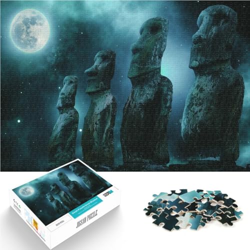 Lernspielzeug Reisestadt Osterinsel Puzzle 1000 Teile für Jugendliche 70x100cm Geeignet für die Schreibtischdekoration für ab 14 Jahren von LGNBTGM