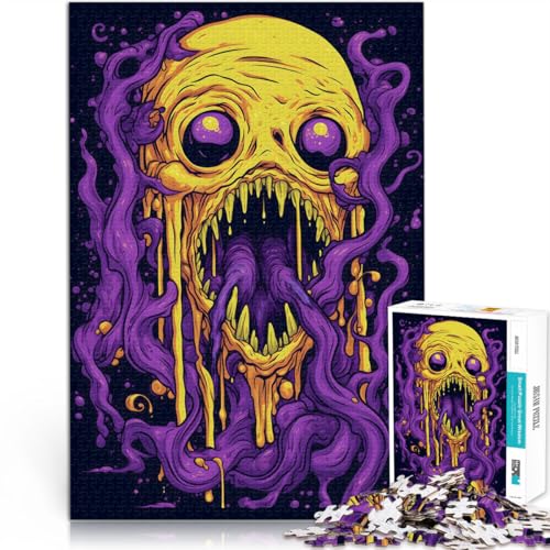 Lernspielzeug Schleimmonster 1000-Teile-Puzzle für Erwachsene 38x52cm denn eignet ganze Familie ab 14 Jahren von LGNBTGM