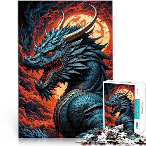 Lernspielzeug für die ganze Familie Blauer Drache Puzzle für Erwachsene 1000 Teile 26x38cm Perfekte Dekoration für 14+ Lernspielzeug für die ganze Familie Blauer Drache Puzzle für Erwachsene 1000 Teile 26x38cm Perfekte Dekoration für 14+ von LGNBTGM