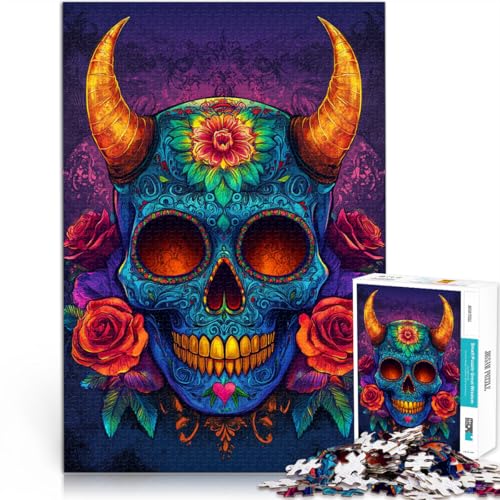 Lernspielzeug für die ganze Familie Bunte Totenkopfkunst 1000-Teile-Puzzle für Teenager 70x100cm Geburtstagsgeschenk für ab 14 Jahren Lernspielzeug für die ganze Familie Bunte Totenkopfkunst 1000-Teile-Puzzle für Teenager 70x100cm Geburtstagsgeschenk für ab 14 Jahren von LGNBTGM
