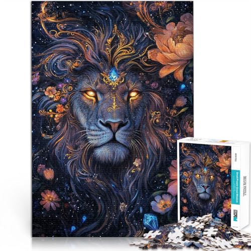Lernspielzeug für die ganze Familie Cosmic Bloom König der Löwen Teenager-Puzzles 1000 Teile 26x38cm Tolles Geschenk für Spiele für und ab 14 Jahren von LGNBTGM