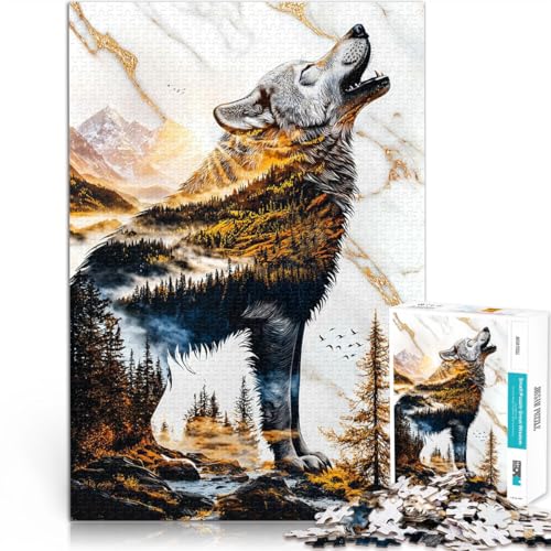 Lernspielzeug für die ganze Familie Echos der Wildnis Puzzle 1000 Teile für Teenager 70x100cm für Heimdekoration für ab 14 Jahren von LGNBTGM
