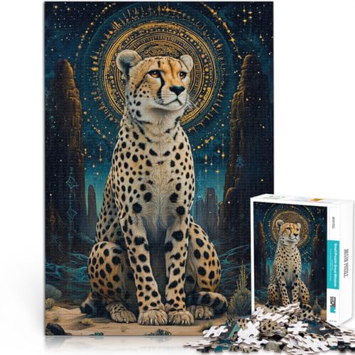 Lernspielzeug für die ganze Familie Fantasie-Gepard 1000-teilige Puzzles für Teenager 26x38cm Wohnkunstdekor für ab 14 Jahren Lernspielzeug für die ganze Familie Fantasie-Gepard 1000-teilige Puzzles für Teenager 26x38cm Wohnkunstdekor für ab 14 Jahren von LGNBTGM