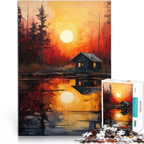 Lernspielzeug für die ganze Familie Kabine Sonnenuntergang 1000-Teile-Puzzle für Teenager 38x52cm einzigartiges Herausforderungsspiel Geeignet ab 14 Jahren Lernspielzeug für die ganze Familie Kabine Sonnenuntergang 1000-Teile-Puzzle für Teenager 38x52cm einzigartiges Herausforderungsspiel Geeignet ab 14 Jahren von LGNBTGM