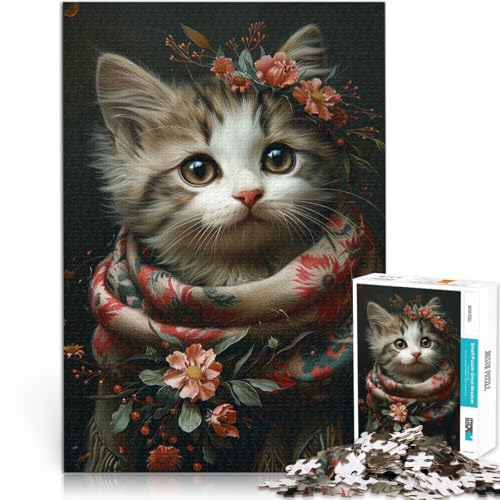 Lernspielzeug für die ganze Familie Katze 1000-Teile-Puzzle für Teenager 26x38cm Geeignet für die Schreibtischdekoration für ab 14 Jahren Lernspielzeug für die ganze Familie Katze 1000-Teile-Puzzle für Teenager 26x38cm Geeignet für die Schreibtischdekoration für ab 14 Jahren von LGNBTGM