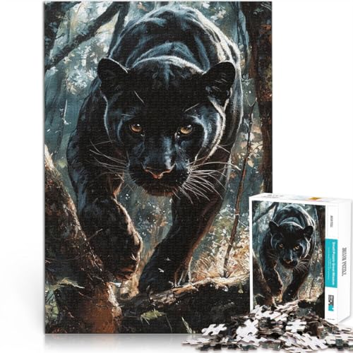Lernspielzeug für die ganze Familie Schwarzer Panther im Wald 1000-teiliges Puzzle für Erwachsene 26x38cm Gutes Geschenk Lernspielzeug für die ganze Familie Schwarzer Panther im Wald 1000-teiliges Puzzle für Erwachsene 26x38cm Gutes Geschenk von LGNBTGM