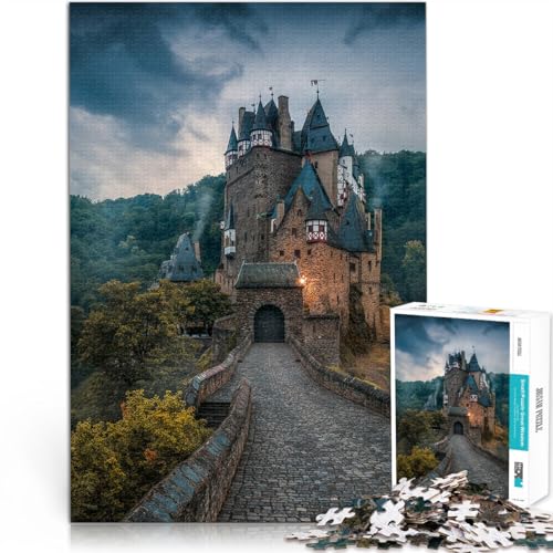 Lustige Spiele Burg Eltz 2000-teilige Puzzles für Erwachsene 70x100cm mit vollständig ineinander greifenden, zufällig geformten Teilen für ab 14 Jahren von LGNBTGM
