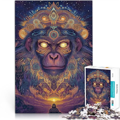 Lustige Spiele Fantasy-Affenkunst Teenager 1000 Teile Puzzle 26x38cm denn eignet ganze Familie für 14+ von LGNBTGM
