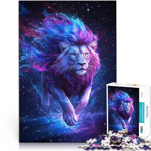 Lustige Spiele Kosmischer Löwe Puzzle für Erwachsene, 1000 Teile 70x100cm eignet ganze Familie für und ab 14 Jahren von LGNBTGM