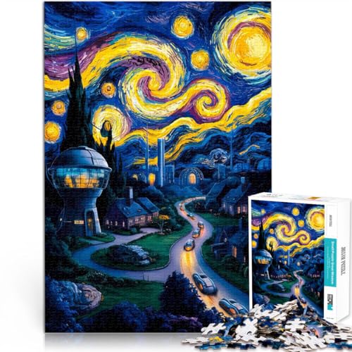 Mustermontage Eine Hommage an Van Gogh 1000-teiliges Teenager-Puzzle 38x52cm eignet ganze Familie für ab 14 Jahren von LGNBTGM