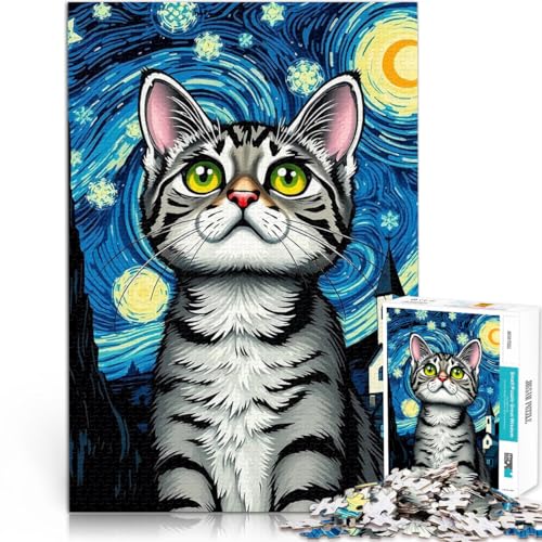 Mustermontage Katze in der Sternennacht~ Puzzle 1000 Teile für Jugendliche 26x38cm Wunschliste mit dem Weihnachtsmann für ab 14 Jahren Mustermontage Katze in der Sternennacht~ Puzzle 1000 Teile für Jugendliche 26x38cm Wunschliste mit dem Weihnachtsmann für ab 14 Jahren von LGNBTGM