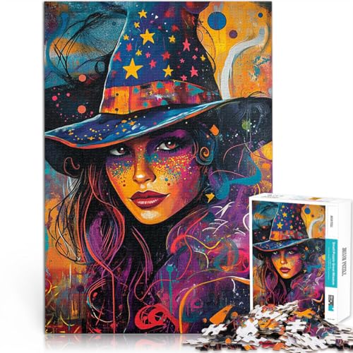 Mustermontage Magische Hexe 1000-teilige Puzzles für Erwachsene 50x75cm Wanddekoration Einzigartige Geburtstags ab 14 Jahren Mustermontage Magische Hexe 1000-teilige Puzzles für Erwachsene 50x75cm Wanddekoration Einzigartige Geburtstags ab 14 Jahren von LGNBTGM