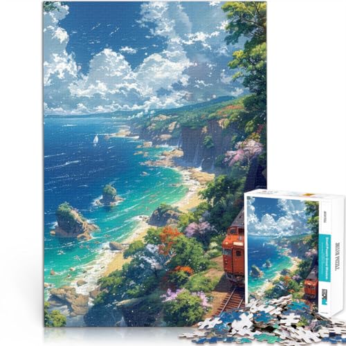 Mustermontage Strandlandschaft 1000-Teile-Puzzle für Erwachsene 26x38cm eignet ganze Familie für ab 14 Jahren von LGNBTGM
