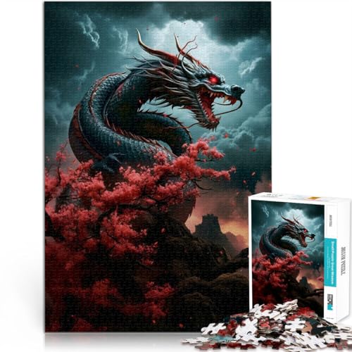 Pädagogisches Familienspiel Japanischer Drache Japan Puzzle für Erwachsene mit 2000 Teilen 70x100cm Heimdekoration Spielzeug von LGNBTGM