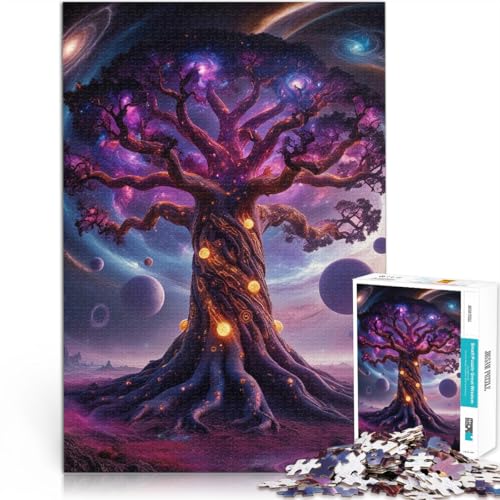 Pädagogisches Familienspiel Kosmischer Lebensbaum ~ 1000-Teile-Puzzle für Erwachsene 26x38cm Wichtelgeschenke ab 14 Jahren Pädagogisches Familienspiel Kosmischer Lebensbaum ~ 1000-Teile-Puzzle für Erwachsene 26x38cm Wichtelgeschenke ab 14 Jahren von LGNBTGM