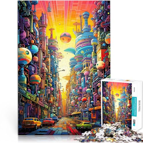 Pädagogisches Familienspiel Psychedelische Stadtkunst Puzzle 1000 Teile für Erwachsene 26x38cm Heimdekoration Spielzeug für ab 14 Jahren Pädagogisches Familienspiel Psychedelische Stadtkunst Puzzle 1000 Teile für Erwachsene 26x38cm Heimdekoration Spielzeug für ab 14 Jahren von LGNBTGM