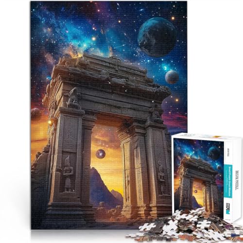 Pädagogisches Spielzeug zum Stressabbau Altes Tor zu den Sternen 1000-Teile-Puzzle für Teenager 26x38cm EIN Kunstwerk von LGNBTGM