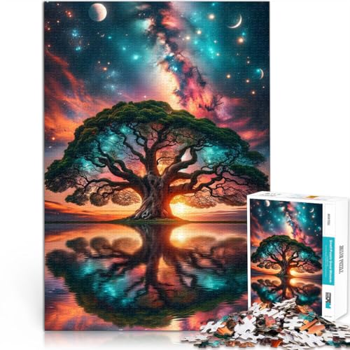 Pädagogisches Spielzeug zum Stressabbau Großer Baum im Weltraum Puzzle für Erwachsene 1000 Teile 26x38cm Geburtstagsgeschenke von LGNBTGM