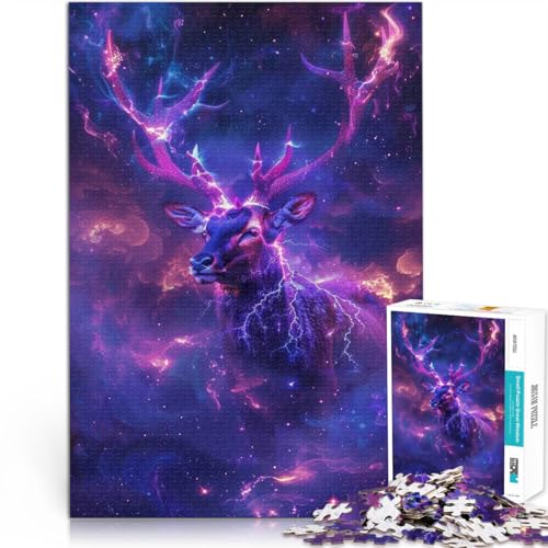 Pädagogisches Spielzeug zum Stressabbau Hirsch Weltraumtier 1000-Teile-Puzzle für Teenager 70x100cm für Heimdekoration Pädagogisches Spielzeug zum Stressabbau Hirsch Weltraumtier 1000-Teile-Puzzle für Teenager 70x100cm für Heimdekoration von LGNBTGM