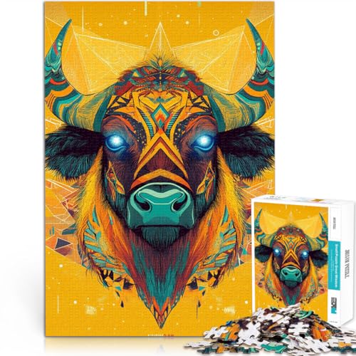 Pädagogisches Spielzeug zum Stressabbau Stierkopfkunst Puzzle für Teenager 1000 Teile 70x100cm Wichtelgeschenke ab 14 Jahren Pädagogisches Spielzeug zum Stressabbau Stierkopfkunst Puzzle für Teenager 1000 Teile 70x100cm Wichtelgeschenke ab 14 Jahren von LGNBTGM
