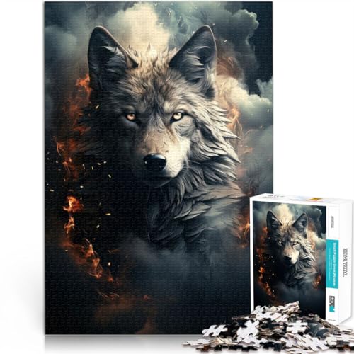 Pädagogisches Spielzeug zum Stressabbau Wolf im Dunkeln 1000-teiliges Puzzle für Erwachsene 38x52cm Kunstwerk Geschenk ab 14 Jahren Pädagogisches Spielzeug zum Stressabbau Wolf im Dunkeln 1000-teiliges Puzzle für Erwachsene 38x52cm Kunstwerk Geschenk ab 14 Jahren von LGNBTGM