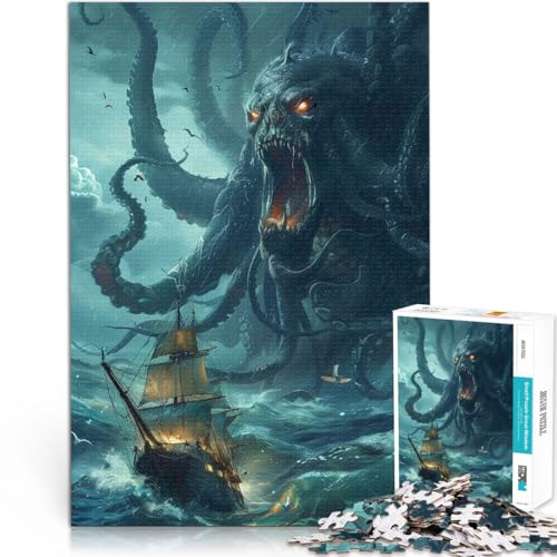 Präzisionsschnitt Angriff des Kraken 1000-Teile-Puzzle für Erwachsene 26x38cm einzigartiges Herausforderungsspiel ab 14 Jahren Präzisionsschnitt Angriff des Kraken 1000-Teile-Puzzle für Erwachsene 26x38cm einzigartiges Herausforderungsspiel ab 14 Jahren von LGNBTGM