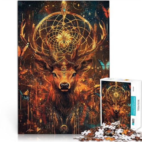Präzisionsschnitt Fantasie magischer Hirsch 1000 Teenager-Teile-Puzzle 26x38cm Lustige Aktivitäten für zu Hause, Geburtstagsgeschenk, Reisegeschenk, ab 14 Jahren Präzisionsschnitt Fantasie magischer Hirsch 1000 Teenager-Teile-Puzzle 26x38cm Lustige Aktivitäten für zu Hause, Geburtstagsgeschenk, Reisegeschenk, ab 14 Jahren von LGNBTGM