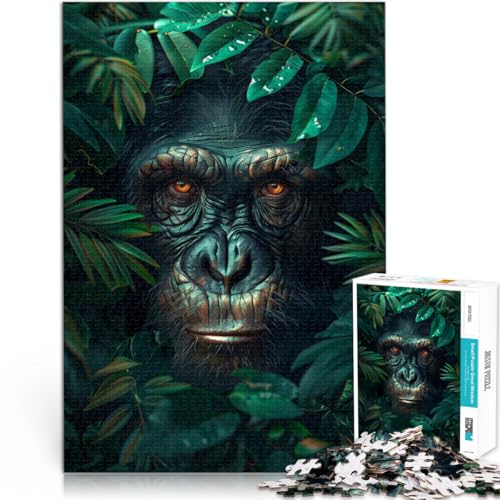 Präzisionsschnitt Schimpansen tropischen Dschungel 1000-teiliges Puzzle für Erwachsene 26x38cm Lustiges Geschenk für 14+ Präzisionsschnitt Schimpansen tropischen Dschungel 1000-teiliges Puzzle für Erwachsene 26x38cm Lustiges Geschenk für 14+ von LGNBTGM