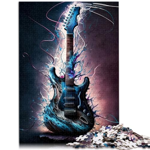 Puzzle E-Gitarre 1000 Teile Puzzle Erwachsene Puzzle Geschenke Holzpuzzle Jedes Teil ist einzigartig - Herausforderndes lustiges Familienspiel 1000 Teile (50x75cm) von LGNBTGM