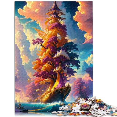 Puzzle-Geschenkweltbesitzer, 1000 Puzzleteile für Erwachsene, Holzpuzzle, lustige Aktivitäten zu Hause, Geburtstagsgeschenk, Reisegeschenke, 1000 Teile (50 x 75 cm) von LGNBTGM