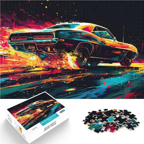 Quizspiel Abstrakte Muscle-Car-Deko Teenager 1000-teiliges Puzzle 26x38cm Lustige Aktivitäten für zu Hause, Geburtstagsgeschenk, Reisegeschenk, für 14+ Quizspiel Abstrakte Muscle-Car-Deko Teenager 1000-teiliges Puzzle 26x38cm Lustige Aktivitäten für zu Hause, Geburtstagsgeschenk, Reisegeschenk, für 14+ von LGNBTGM
