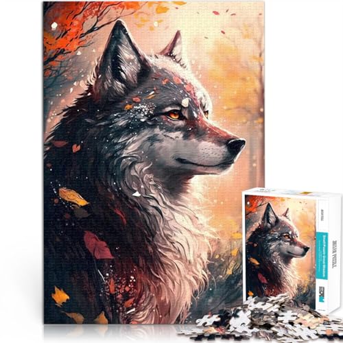 Quizspiel Ansprechender Wolf Puzzle 1000 Teile für Erwachsene 26x38cm Lustige Aktivitäten für zu Hause, Geburtstagsgeschenk, Reisegeschenk, für ab 14 Jahren Quizspiel Ansprechender Wolf Puzzle 1000 Teile für Erwachsene 26x38cm Lustige Aktivitäten für zu Hause, Geburtstagsgeschenk, Reisegeschenk, für ab 14 Jahren von LGNBTGM