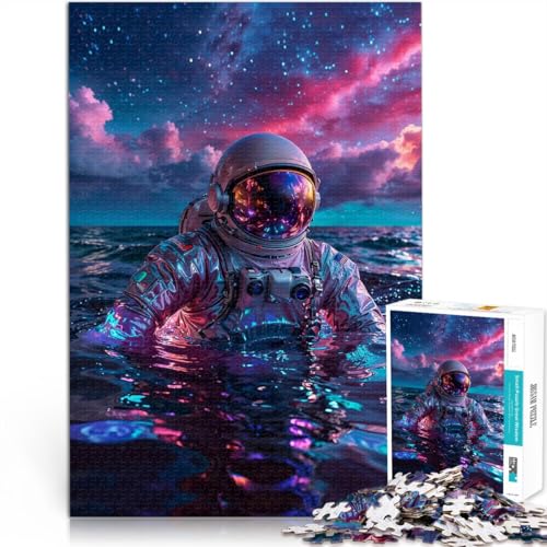 Quizspiel Astronaut im kosmischen Meer Puzzle für Teenager 1000 Teile 26x38cm Lustige Aktivitäten für zu Hause, Geburtstagsgeschenk, Reisegeschenk, Geeignet ab 14 Jahren Quizspiel Astronaut im kosmischen Meer Puzzle für Teenager 1000 Teile 26x38cm Lustige Aktivitäten für zu Hause, Geburtstagsgeschenk, Reisegeschenk, Geeignet ab 14 Jahren von LGNBTGM