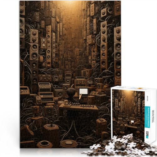 Quizspiel Audiowelt 1000-Teile-Puzzle für Teenager 26x38cm Wanddekoration Einzigartige Geburtstags ab 14 Jahren Quizspiel Audiowelt 1000-Teile-Puzzle für Teenager 26x38cm Wanddekoration Einzigartige Geburtstags ab 14 Jahren von LGNBTGM