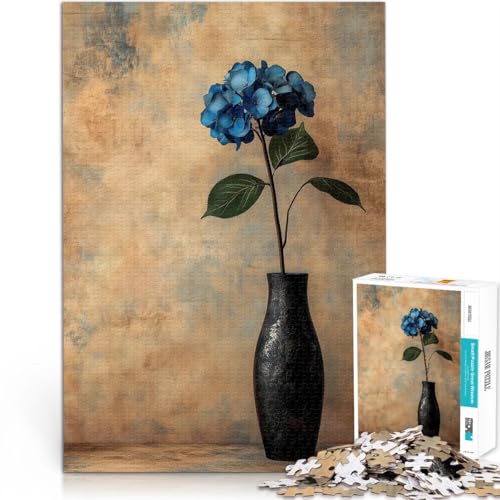 Quizspiel Blaue Hortensie in Vase 1000-Teile-Puzzle für Teenager 26x38cm mit vollständig ineinander greifenden, zufällig geformten Teilen für ab 14 Jahren Quizspiel Blaue Hortensie in Vase 1000-Teile-Puzzle für Teenager 26x38cm mit vollständig ineinander greifenden, zufällig geformten Teilen für ab 14 Jahren von LGNBTGM