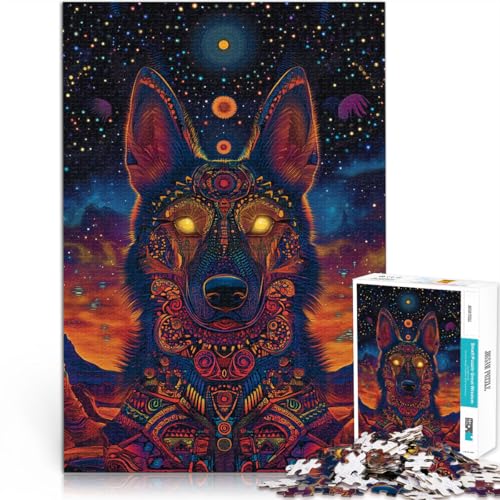 Quizspiel Bunter Kunsthund 1000-teiliges Puzzle für Teenager 38x52cm mit vollständig ineinander greifenden, zufällig geformten Teilen für 14+ Quizspiel Bunter Kunsthund 1000-teiliges Puzzle für Teenager 38x52cm mit vollständig ineinander greifenden, zufällig geformten Teilen für 14+ von LGNBTGM